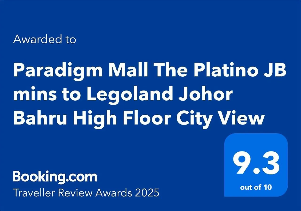 Appartement Paradigm Mall The Platino Jb Mins To Legoland Johor Bahru High Floor City View
